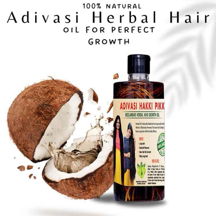 Original Mysore Karnataka ADIVASI HAKKI PIKKI HAIR Oil